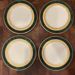 4 Noritake Fitzgerald bone china bread & butter plates 6 5/8” diameter excellent
